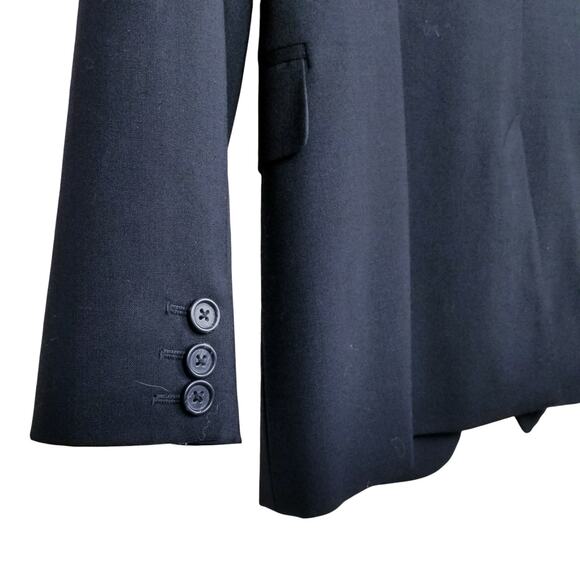 BANANA REPUBLIC Black Wool Blazer - Size 4P New With Tags - Picture 4 of 8
